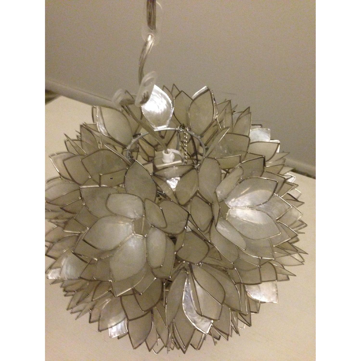 Pottery Barn Capiz Pendant - image-1