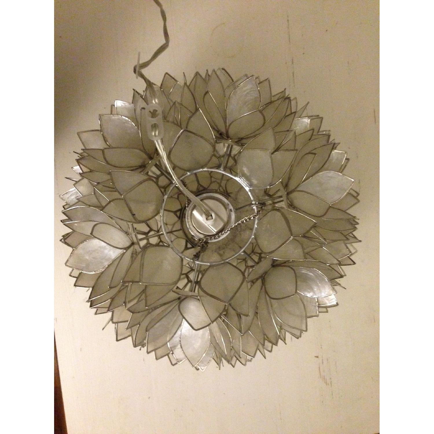 Pottery Barn Capiz Pendant - image-3