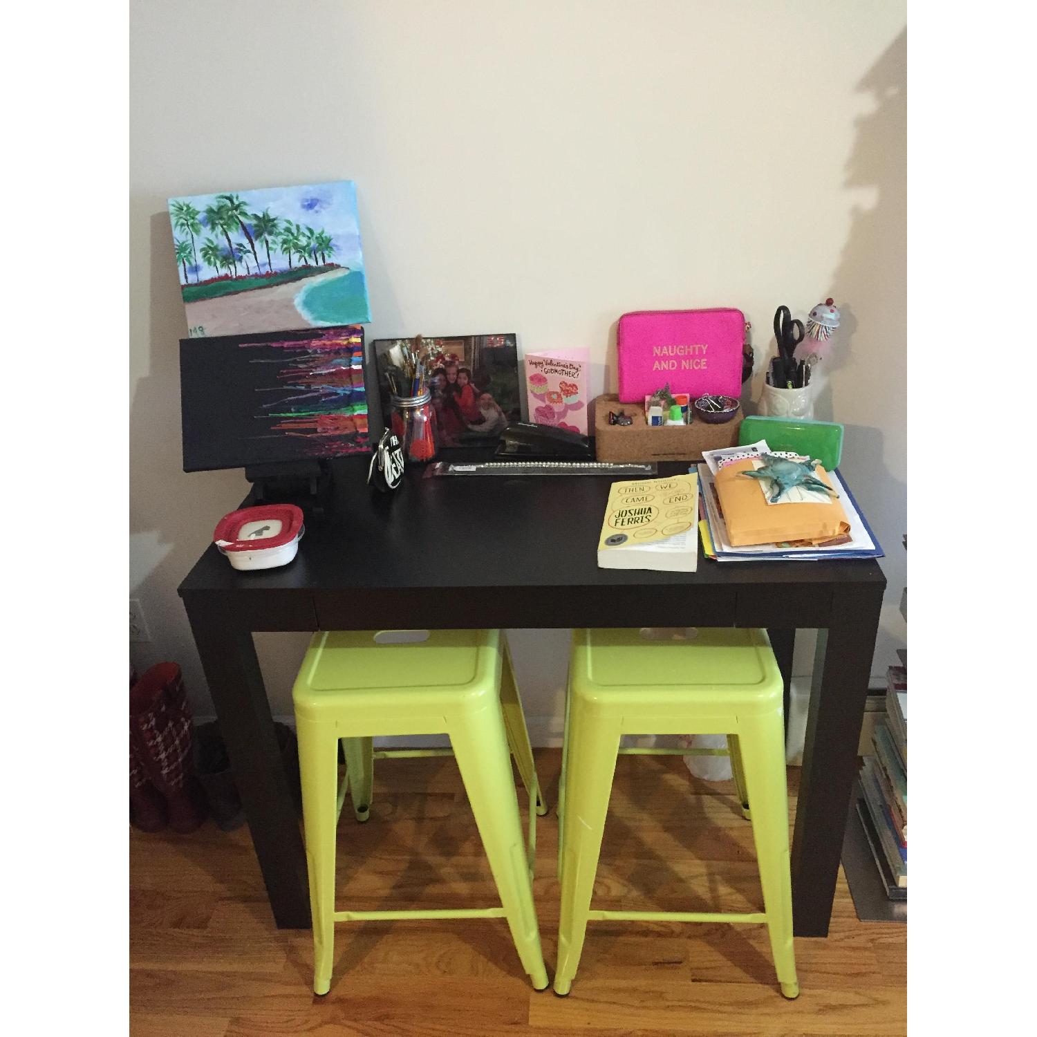 Altra Parsons Black Writing Desk - image-1