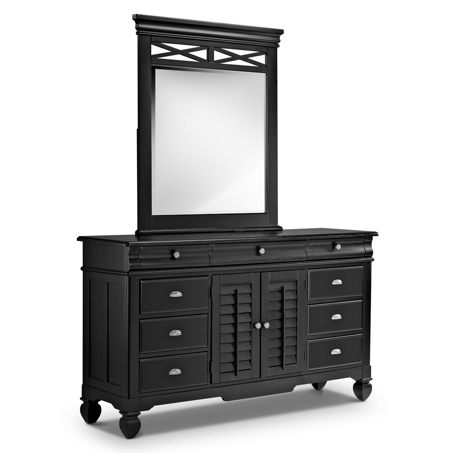 American Signature Furniture Plantation Cove Dresser w/ Mirror - image-5