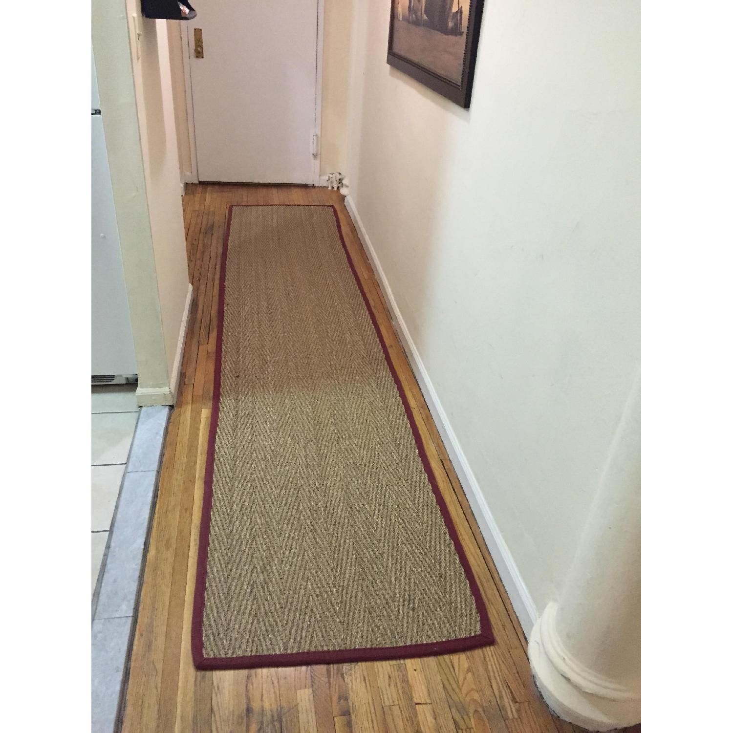 Natural/Red Sisal Runner - image-1