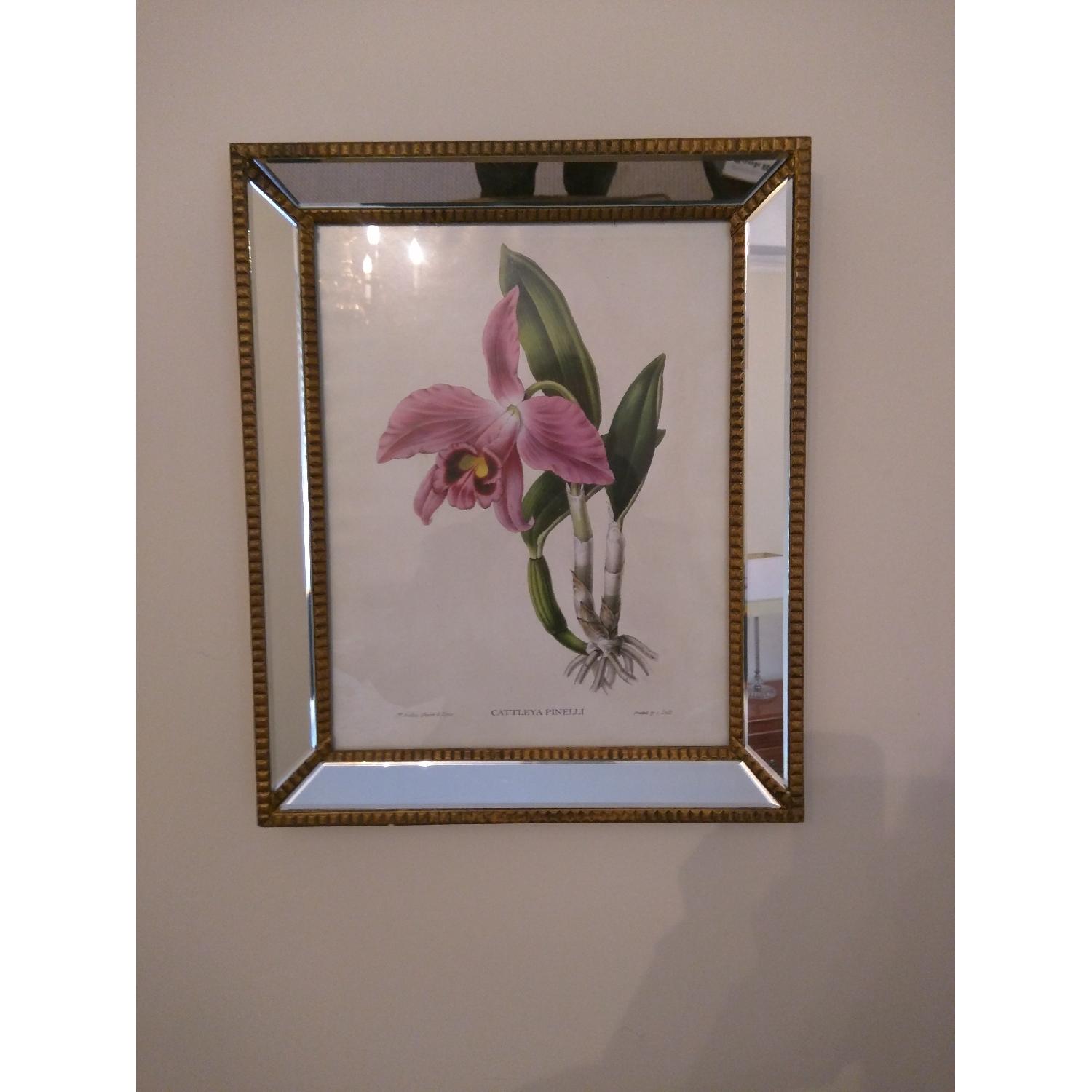 Mirror Framed Botanical Prints - 2 Pairs - image-1