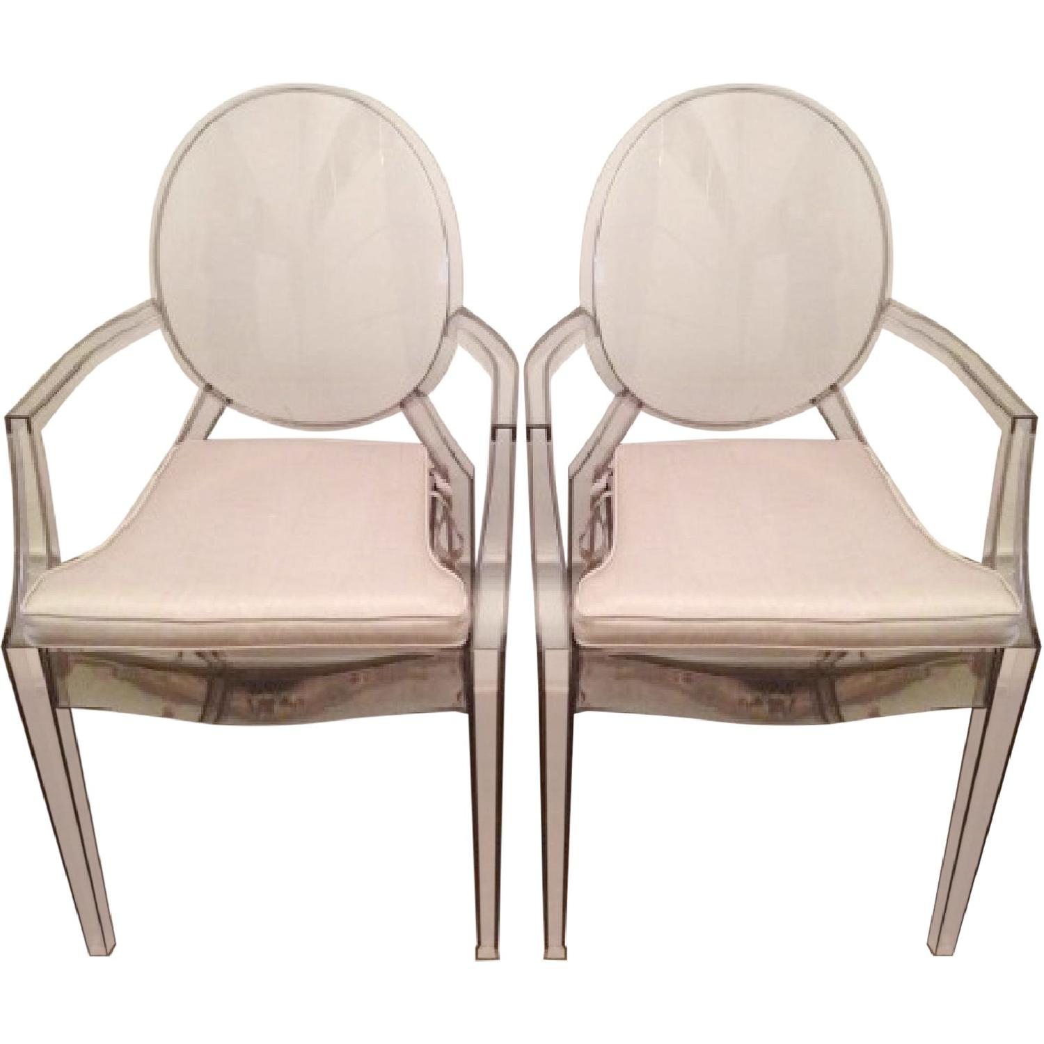 Philippe Starck Louis Ghost Armchairs - Pair - image-0