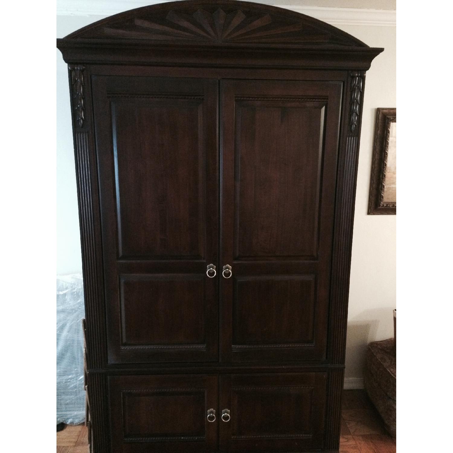 Ethan Allen Entertainment Center - image-1