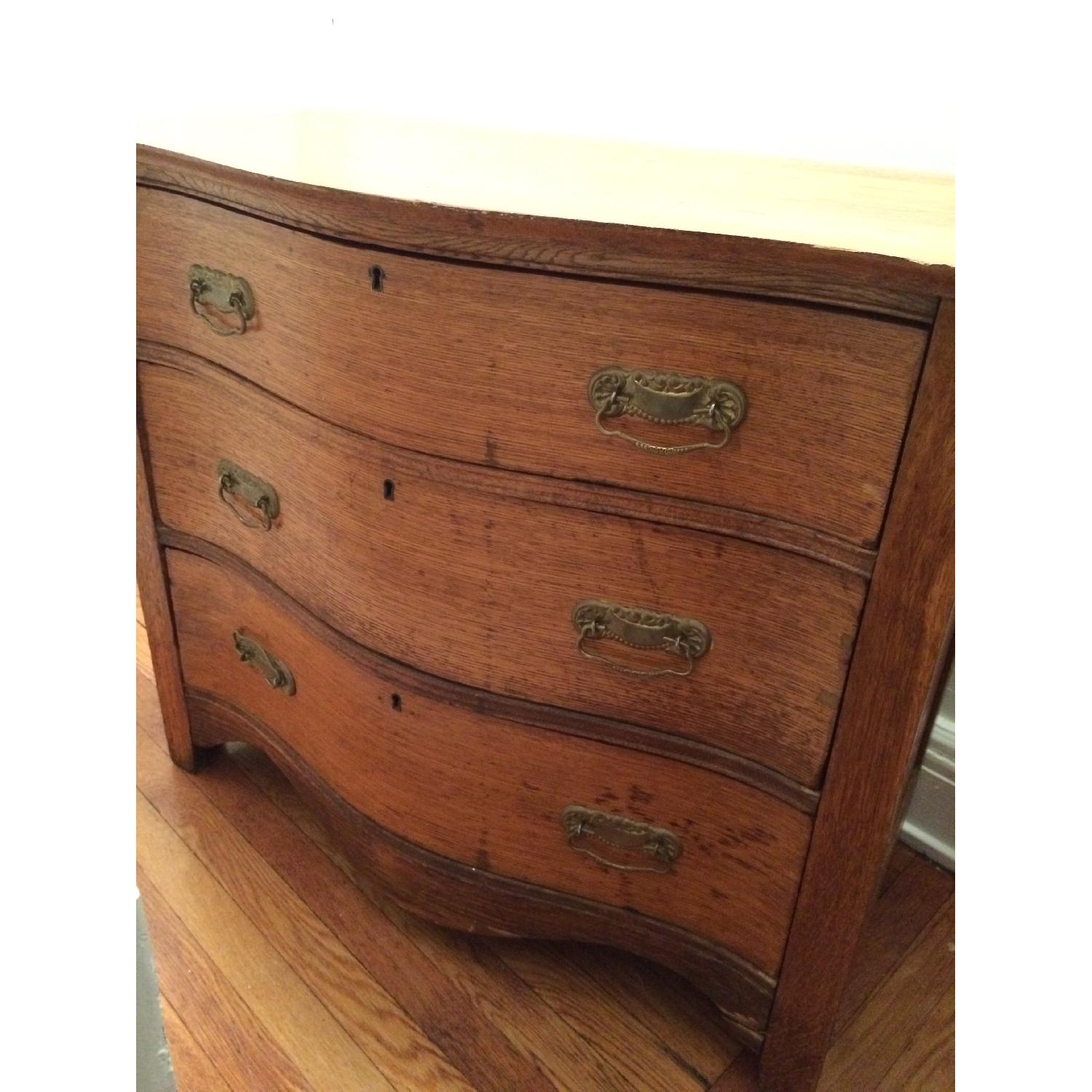 Antique Solid Oak Dresser - image-2