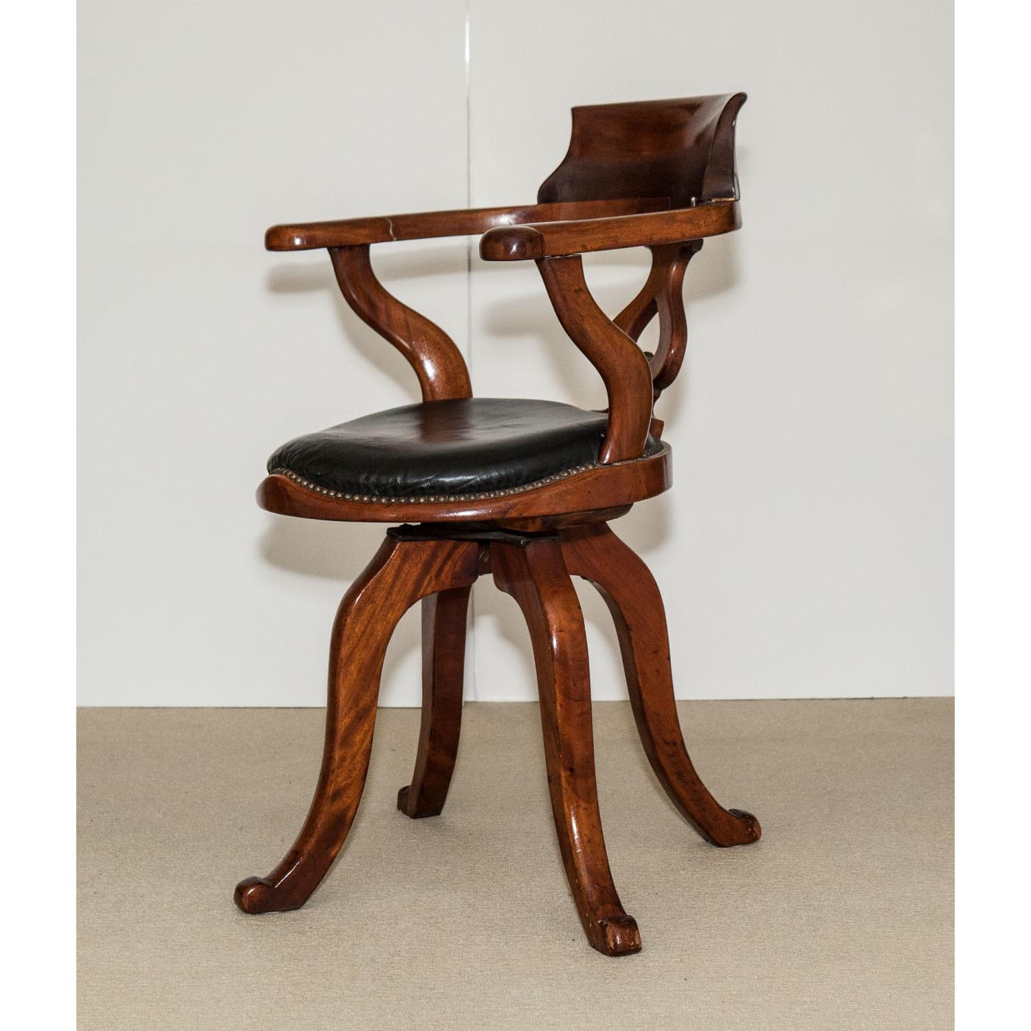 Antique Captain's Chair - image-1