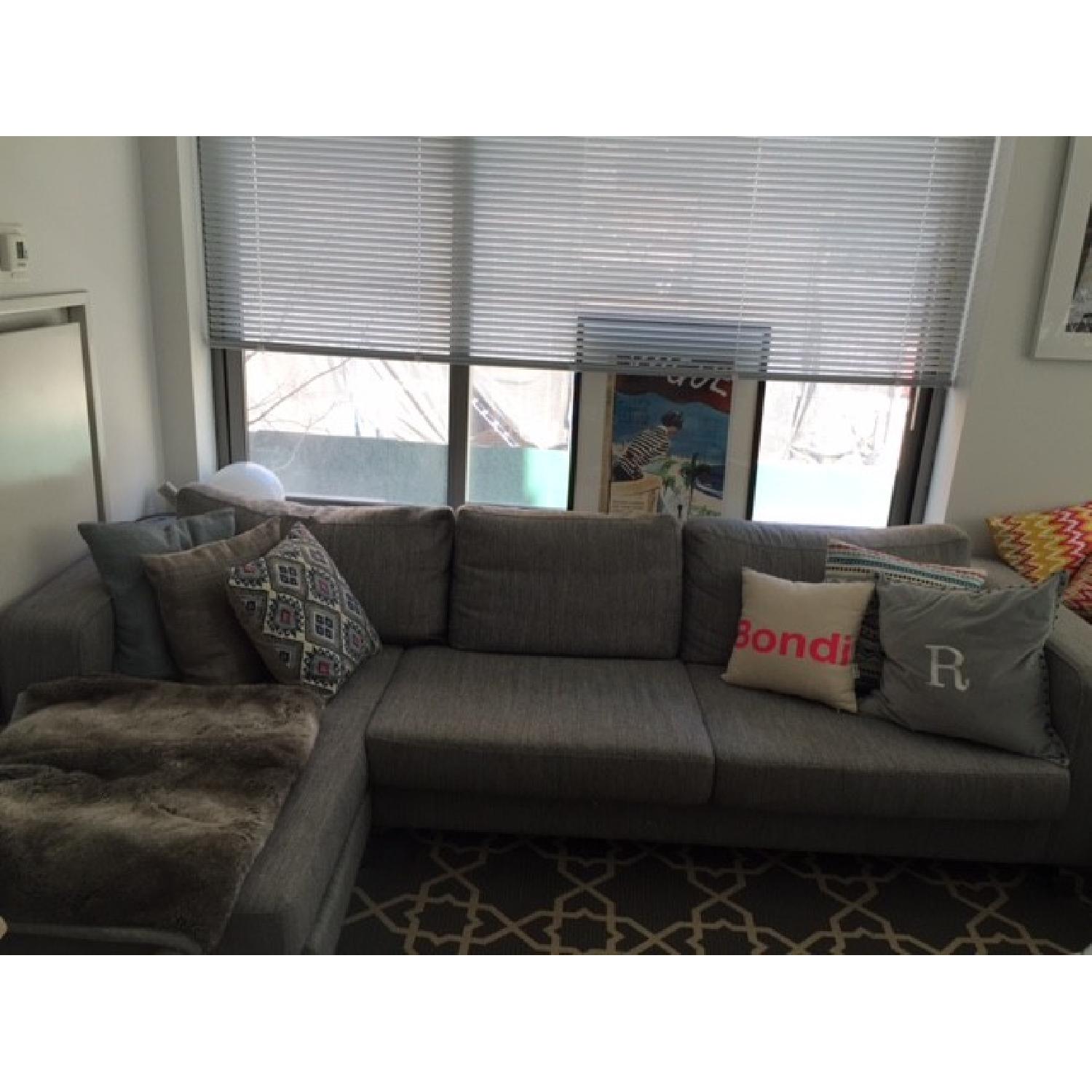 West Elm Sectional Sofa - image-5