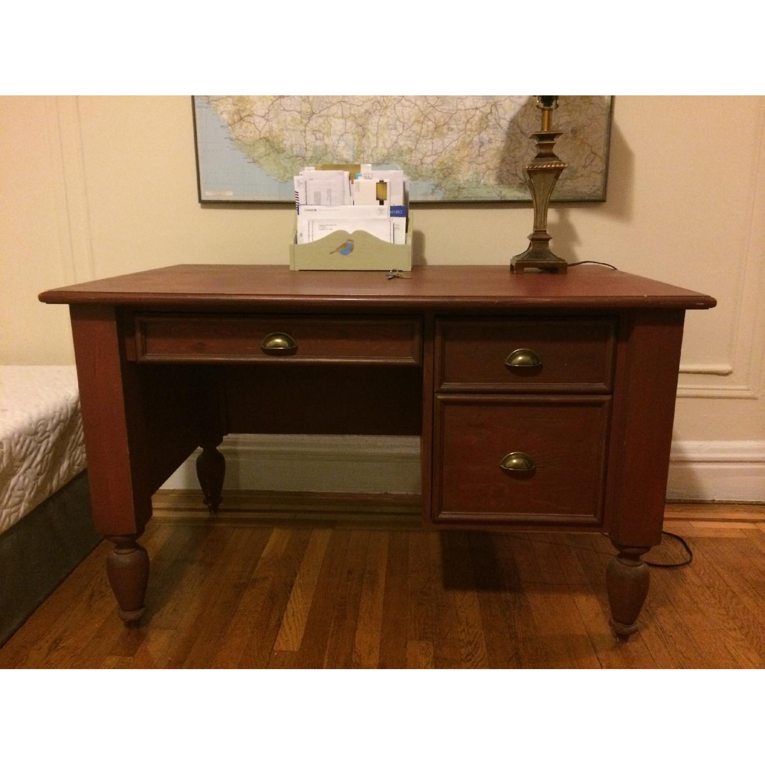 Antique Wooden Desk - image-1