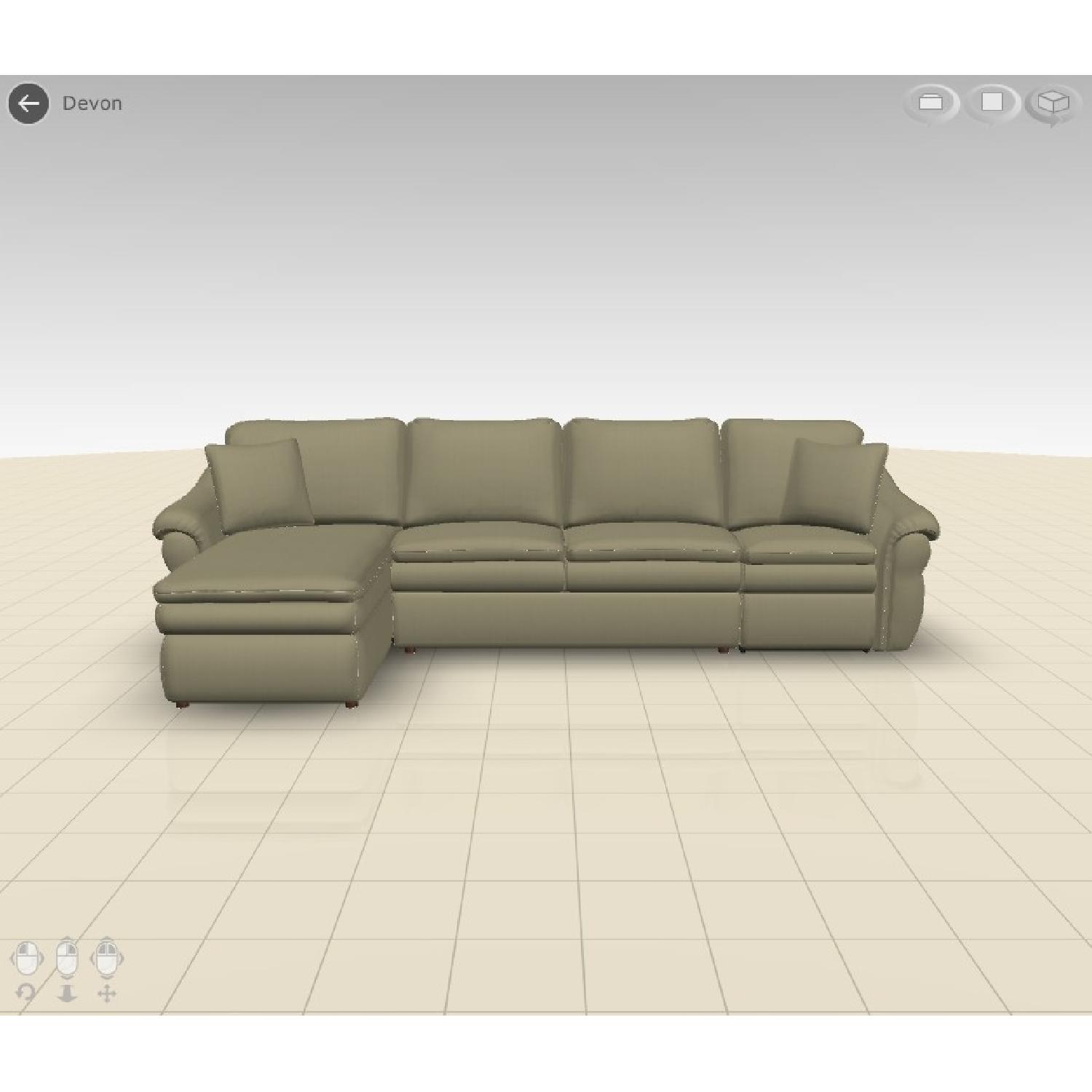 La-Z-Boy Devon Sleeper Sectional Sofa - image-4