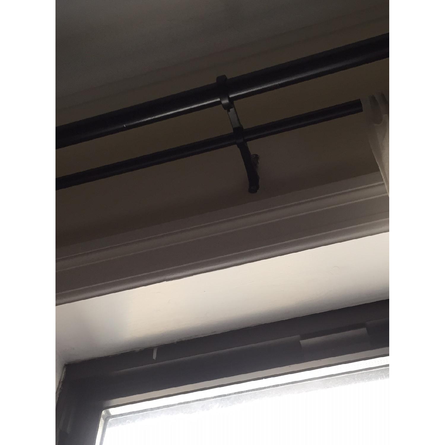 Pottery Barn Curtain Rod and Curtains - image-4