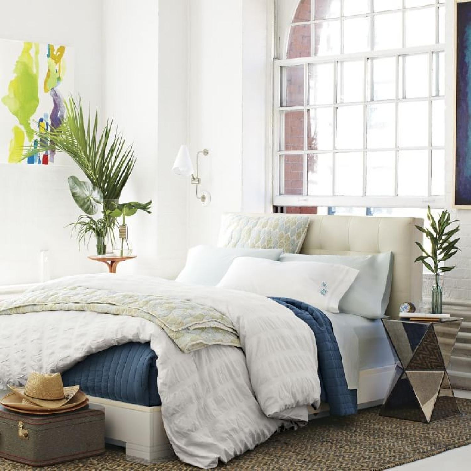 West Elm Faceted Mirror Side Table - image-2