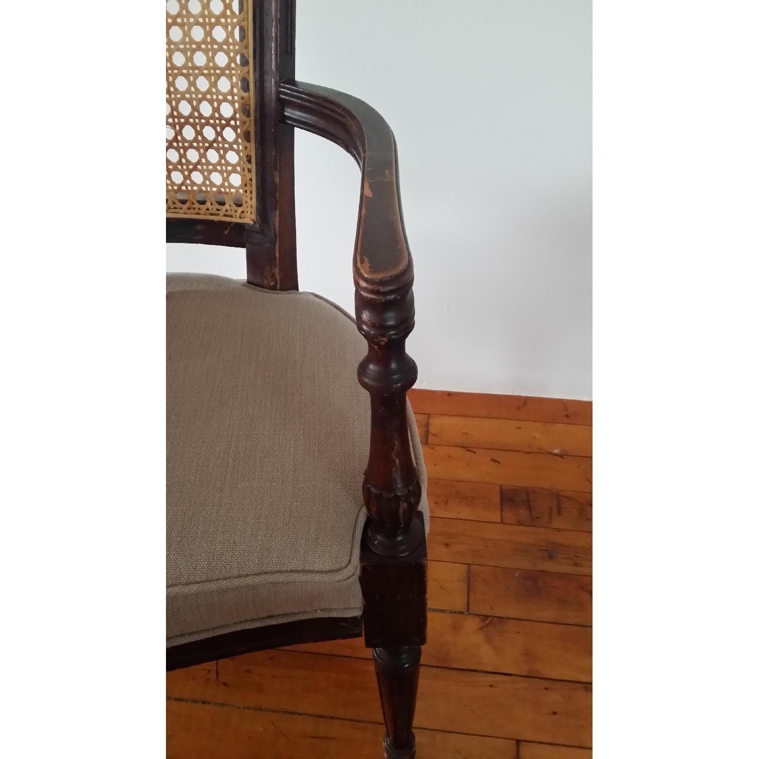 Antique High Cane Back Chair - image-1