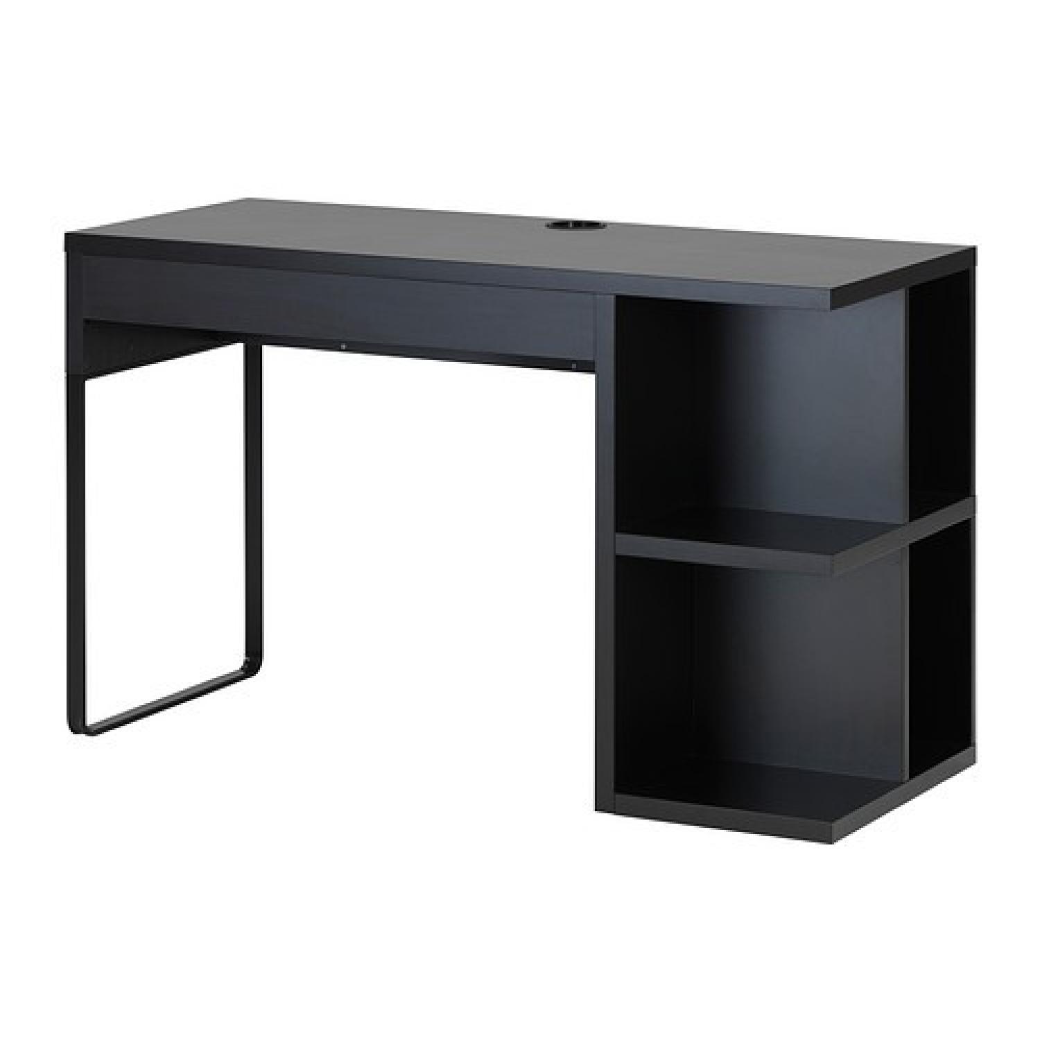 Ikea Micke Computer Work Station + 2 Drawer Unit - image-1