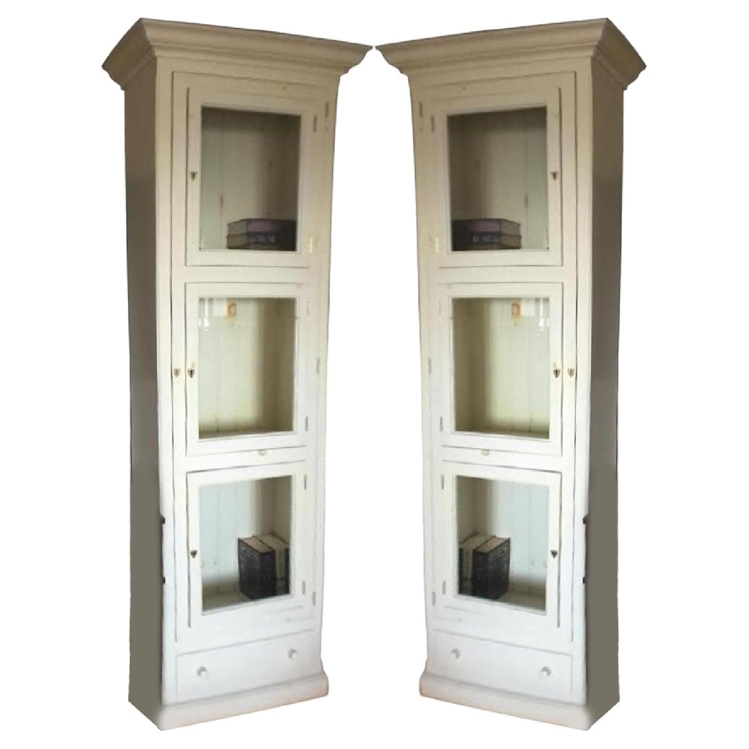 CeilingHeight Bookshelves Pair AptDeco