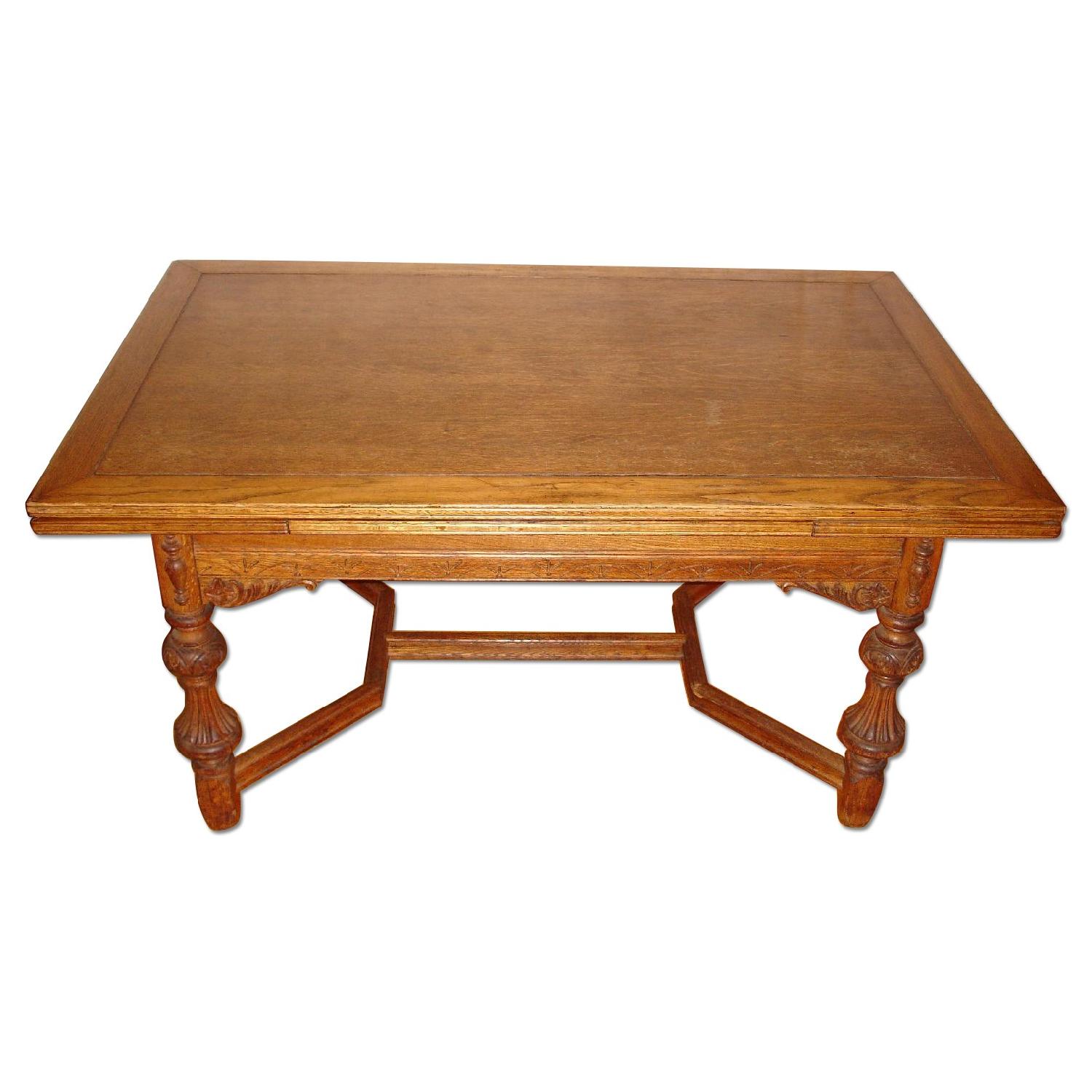 Antique Carved Dining Table - image-0