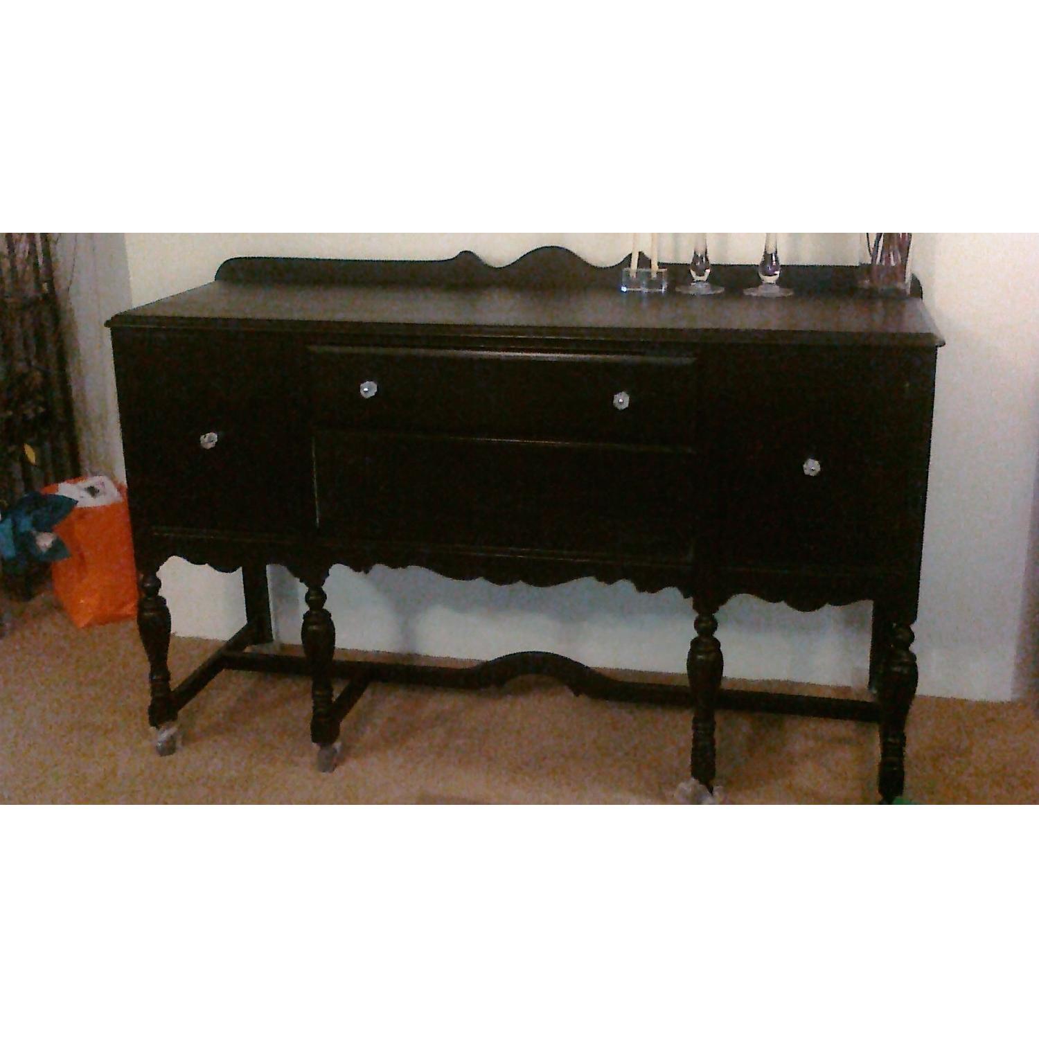 Vintage Anthropologie Black Buffet - image-1