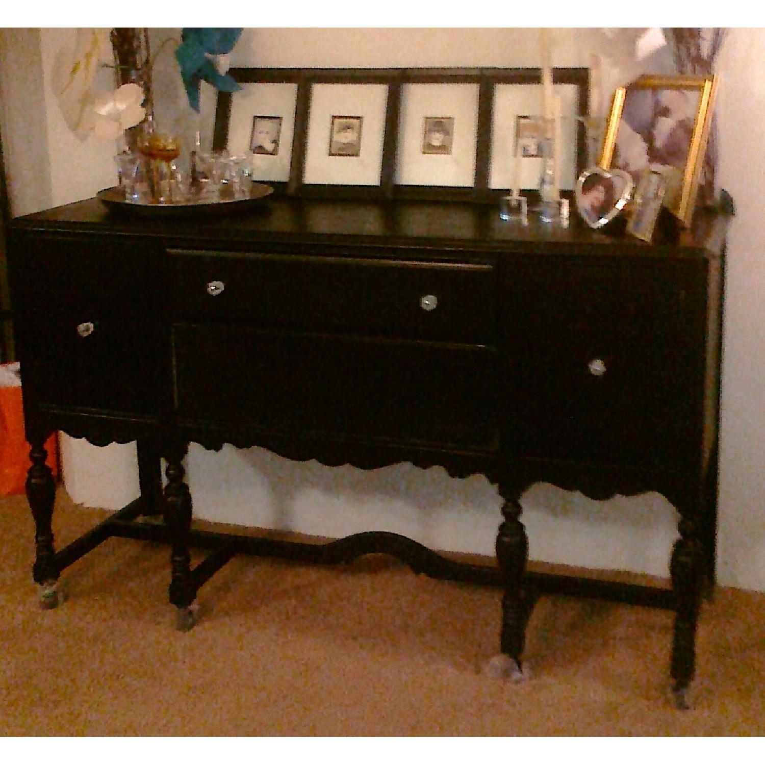 Vintage Anthropologie Black Buffet - image-2