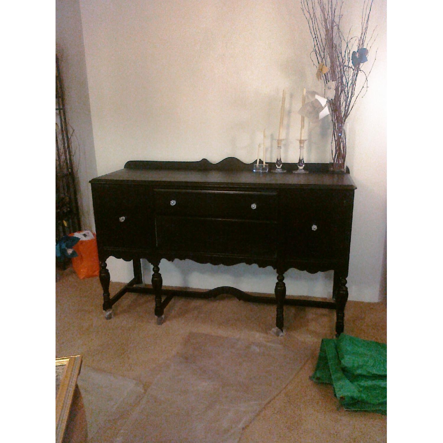 Vintage Anthropologie Black Buffet - image-3