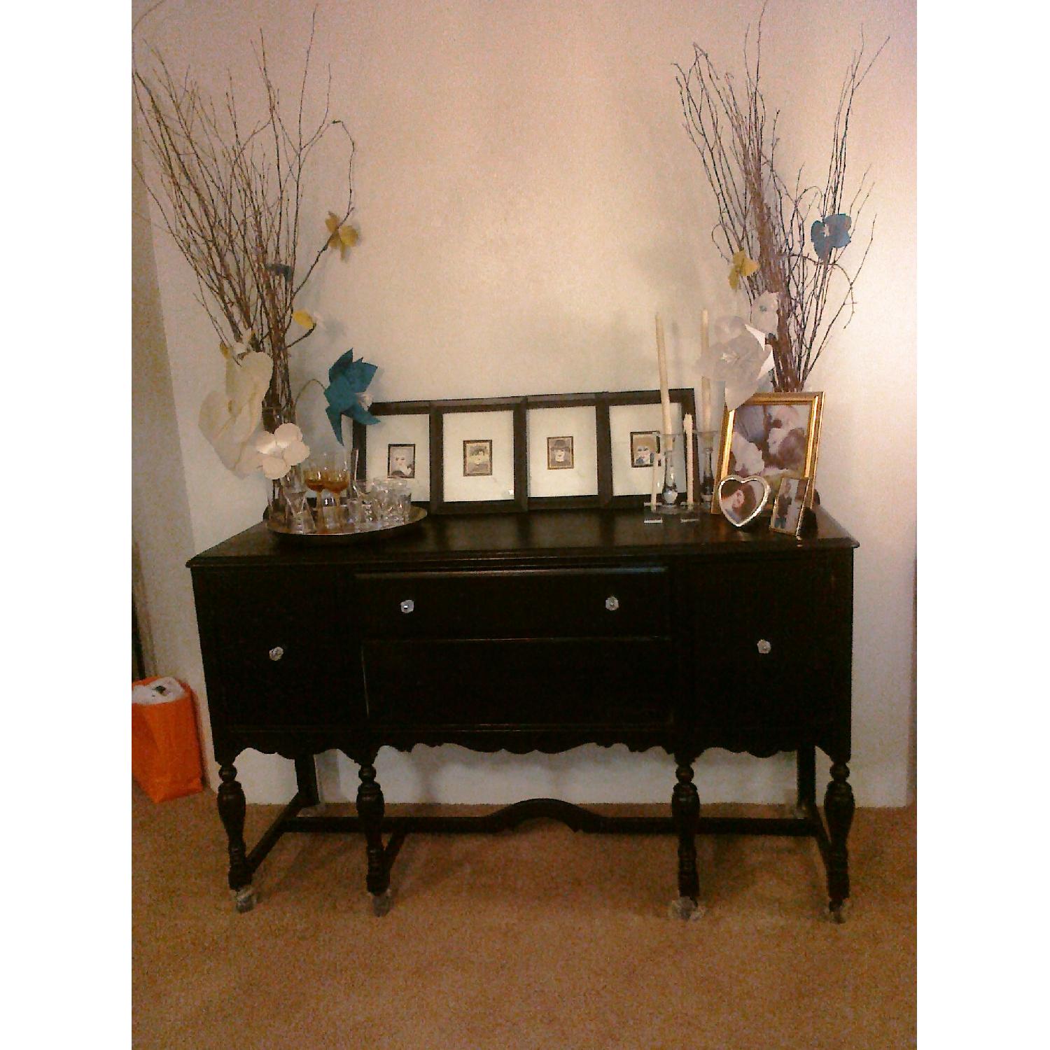 Vintage Anthropologie Black Buffet - image-4
