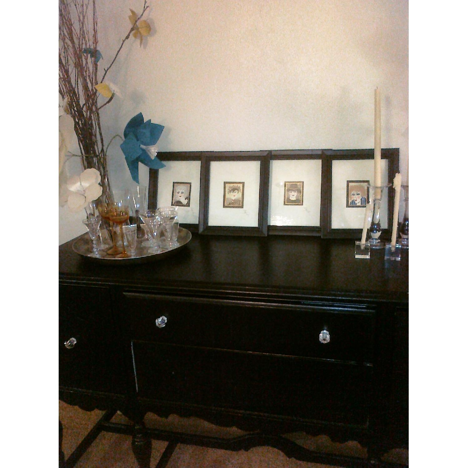 Vintage Anthropologie Black Buffet - image-5