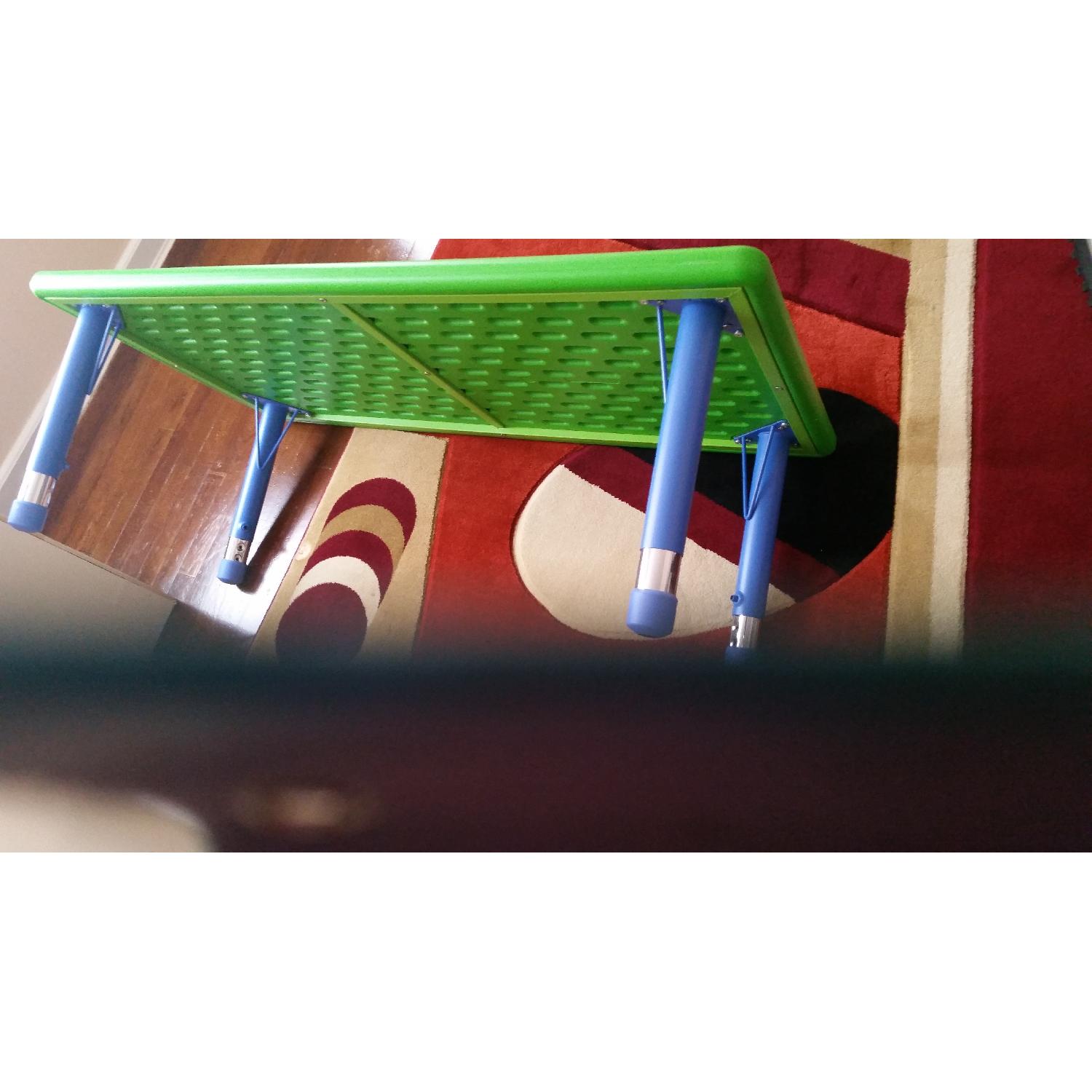 Adjustable Height Rectangular Plastic Activity Table - image-3