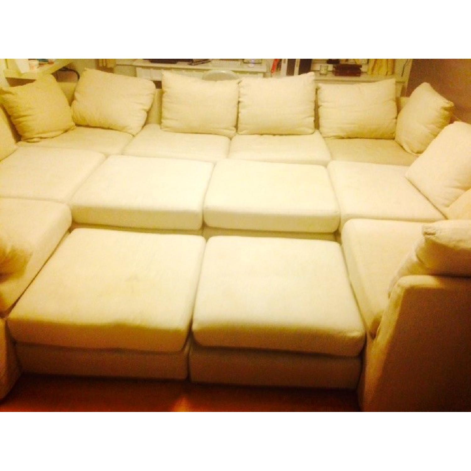 Mitchell Gold + Bob Williams Dr.Pitt Sectional in Natural Canvas - image-3