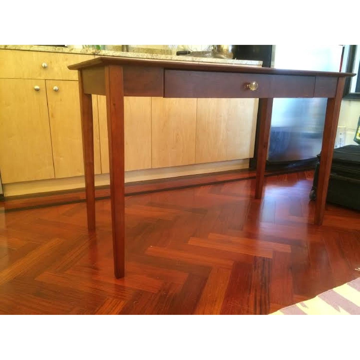 Threshold Avington Dark Hardwood Desk - image-2