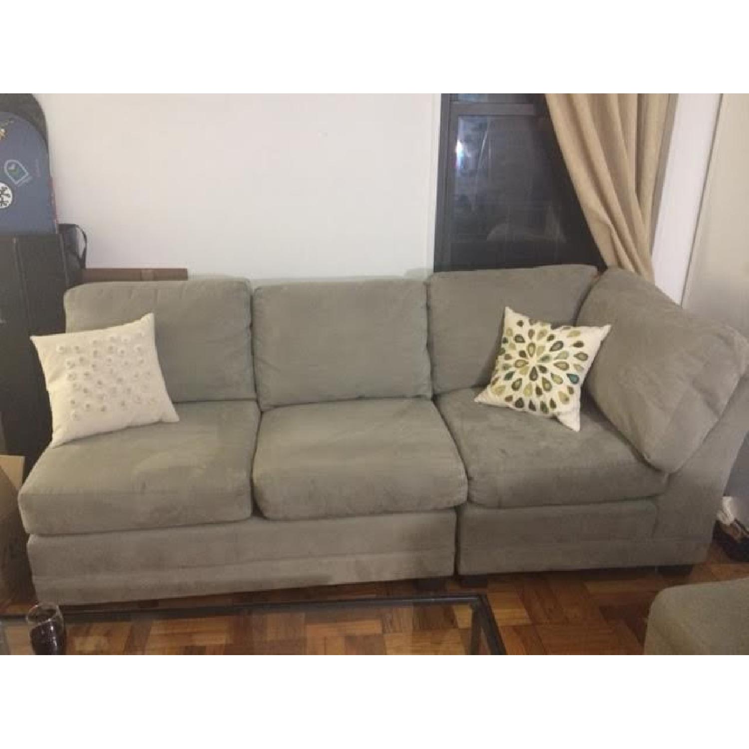 Crate & Barrel Grey Couch - image-2
