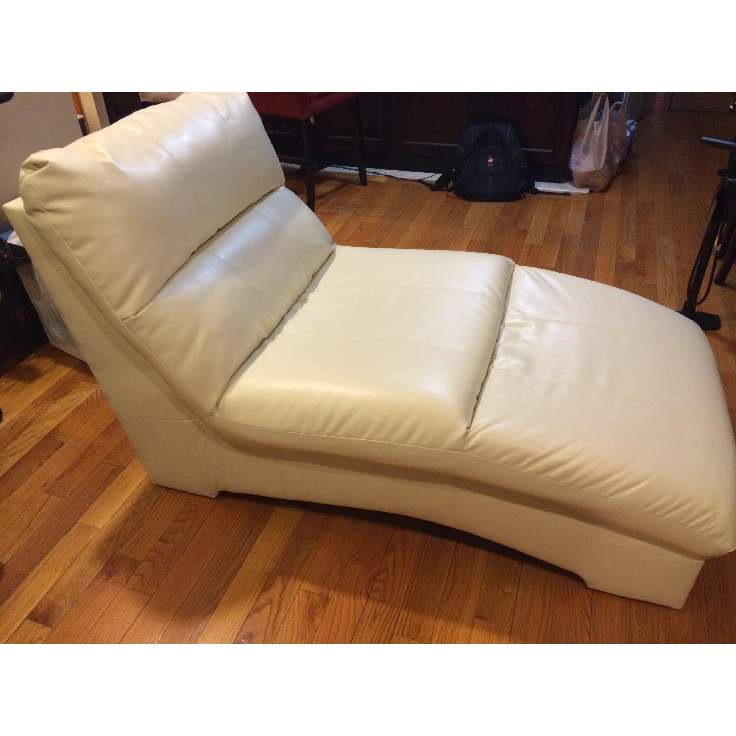 Ashley's DuraBlend Ivory Chaise - image-3