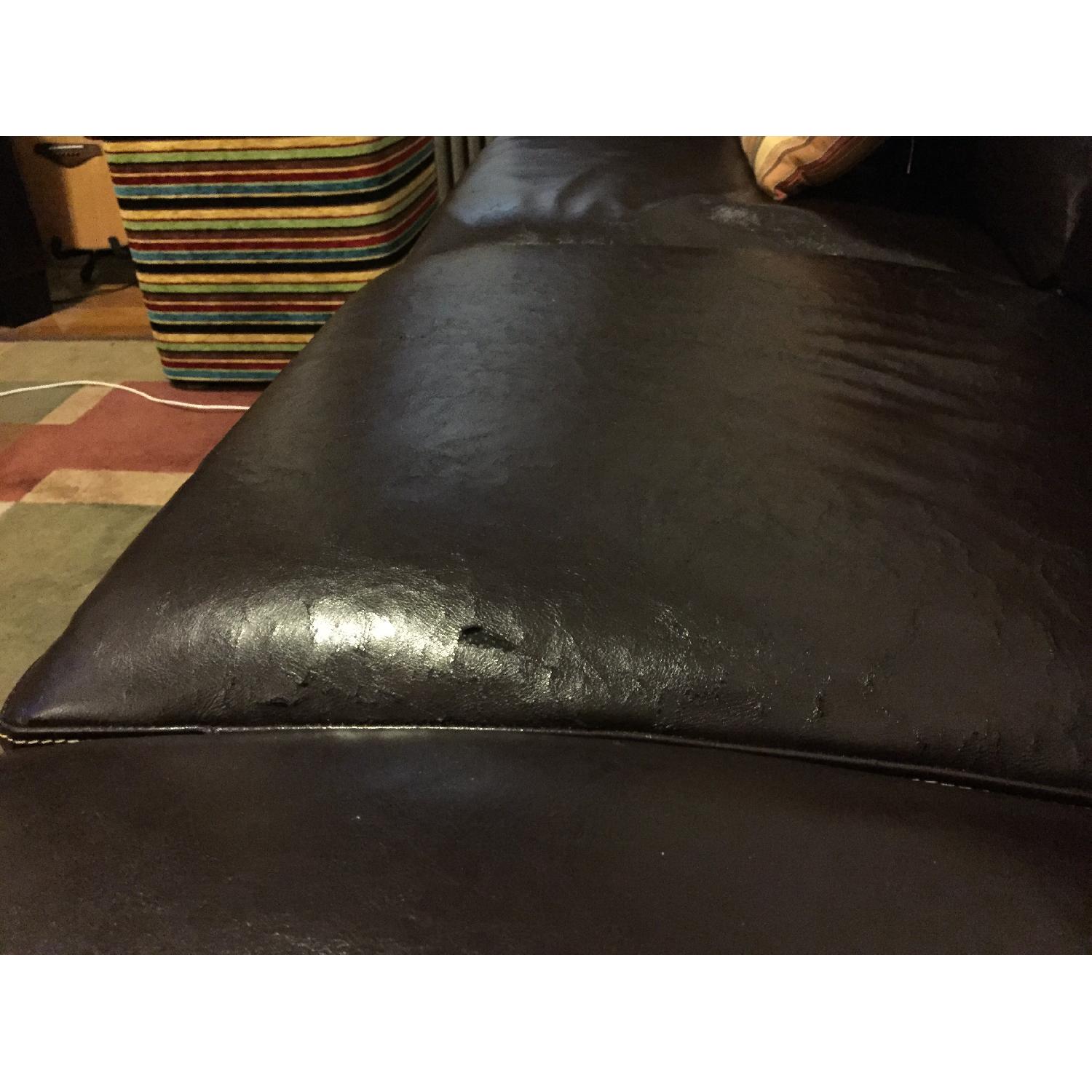 Dania Furniture Leather Sofa & Chair - image-4