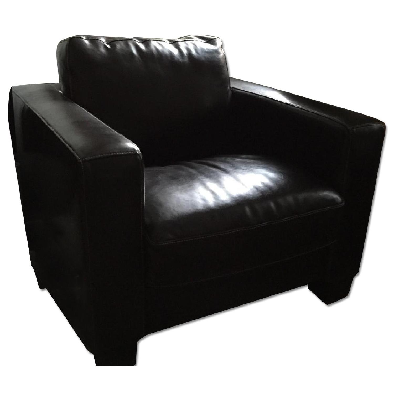 Dania Furniture Leather Sofa & Chair - image-7