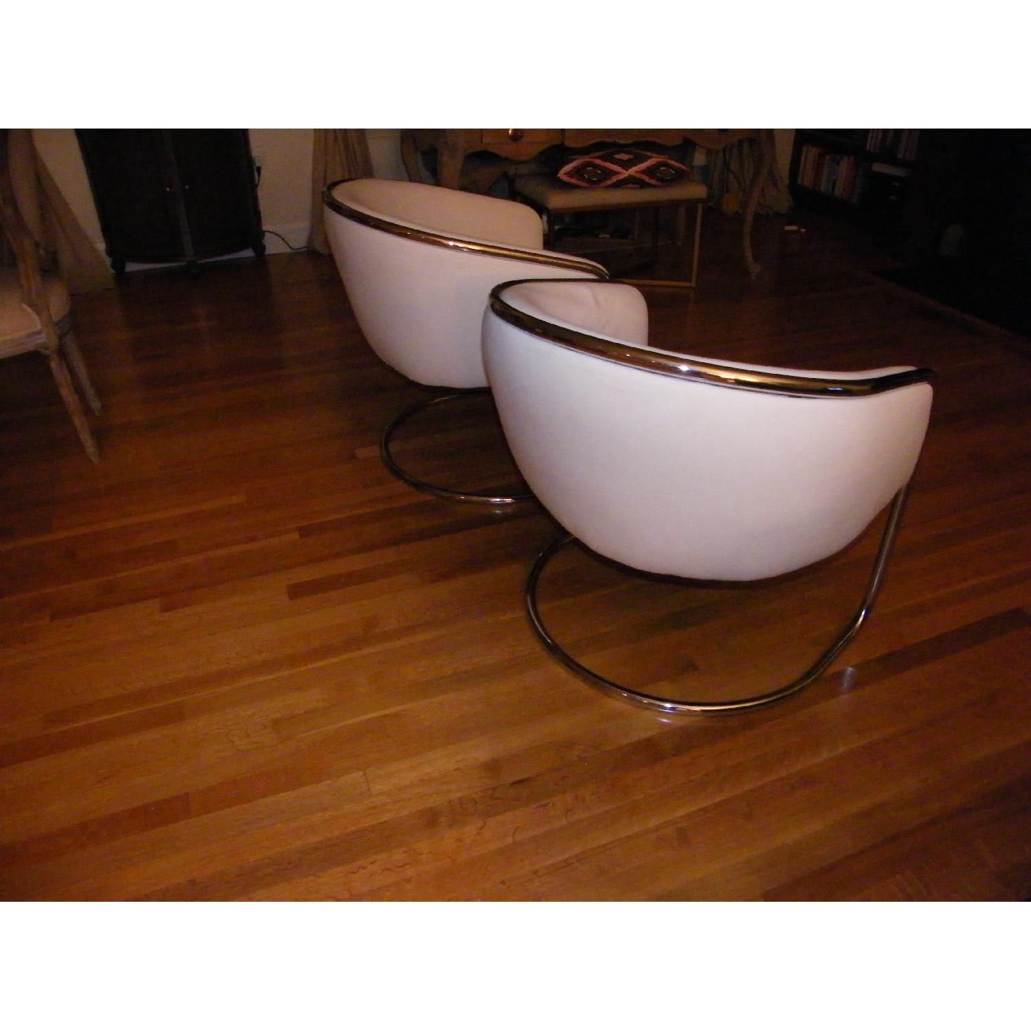 Art Deco Chrome Chairs - Pair - image-4