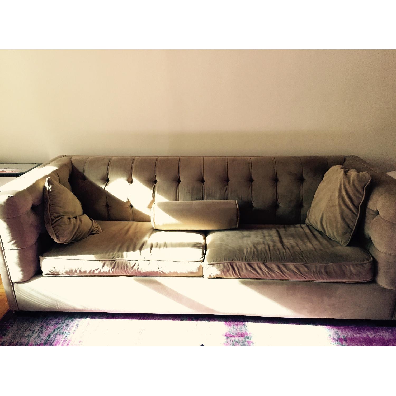 Jennifer Convertibles Queen Microsuede Convertible Sofabed AptDeco