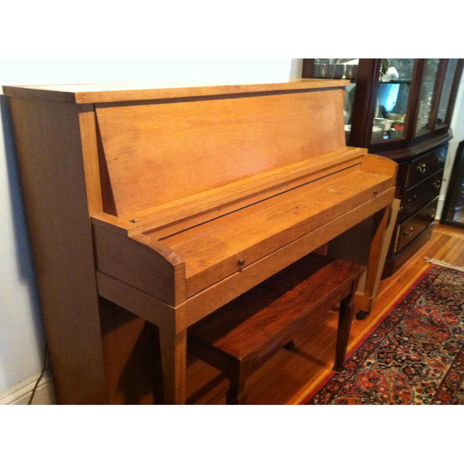 Baldwin Upright Hamilton Piano w/ Bench - image-1