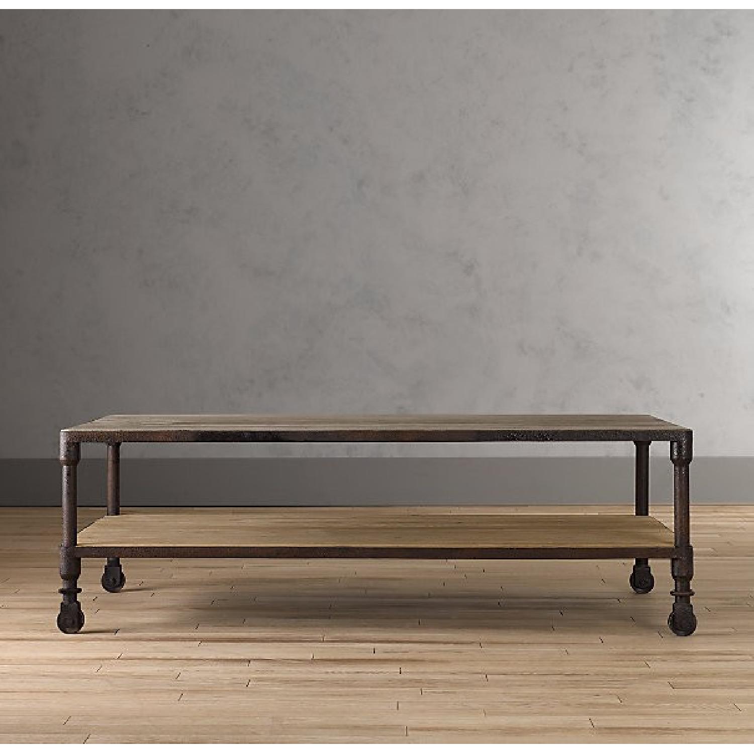 Restoration Hardware Dutch Industrial Coffee Table AptDeco