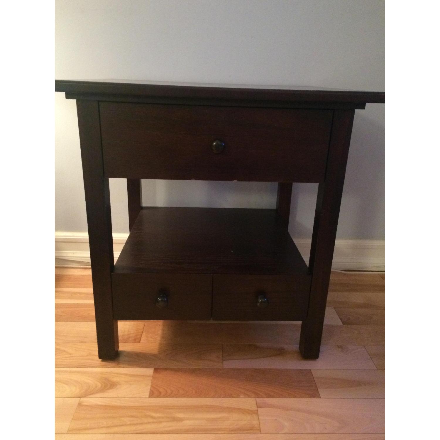 Crate & Barrel Side and Gaming Table - image-1