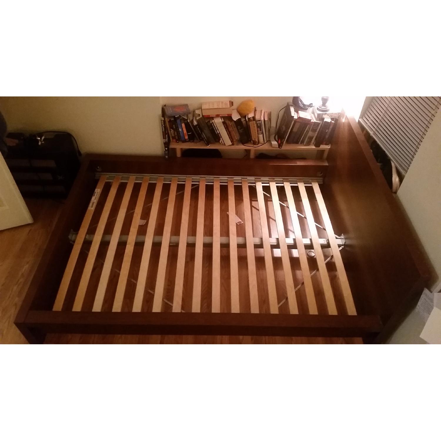 Ikea Malm Bed Frame w/ Slats & Midbeam AptDeco