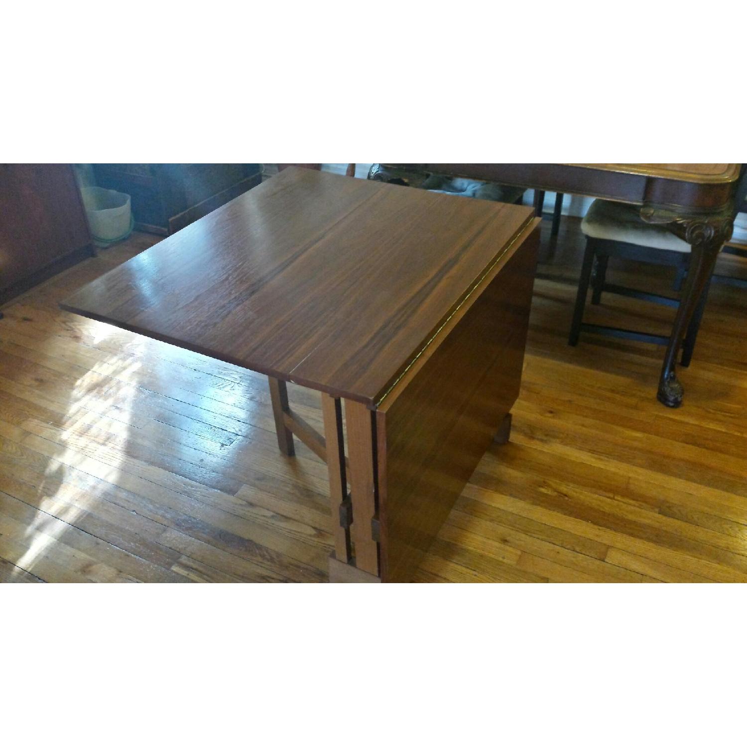 Drop Leaf Wood Dining Table - image-2