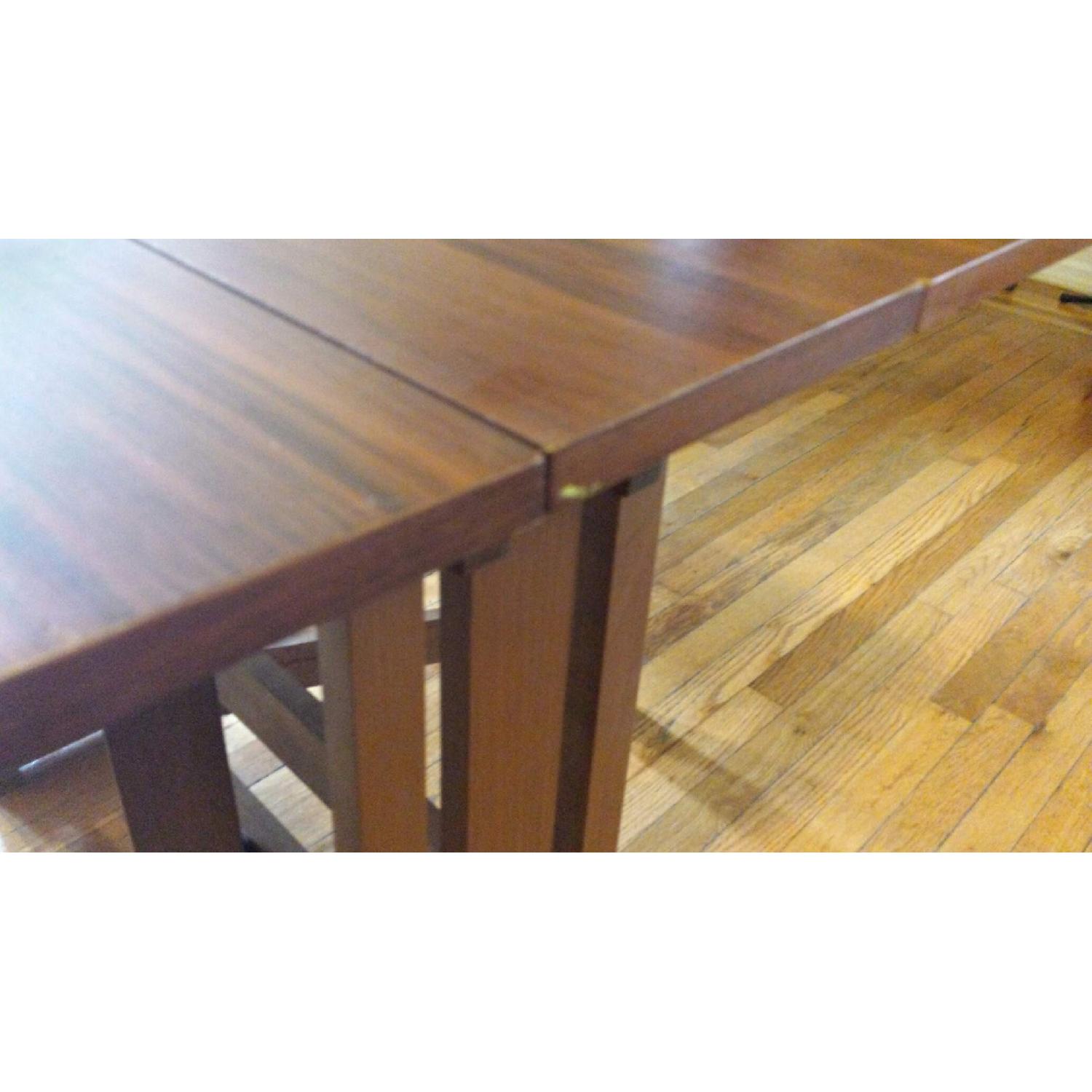 Drop Leaf Wood Dining Table - image-4