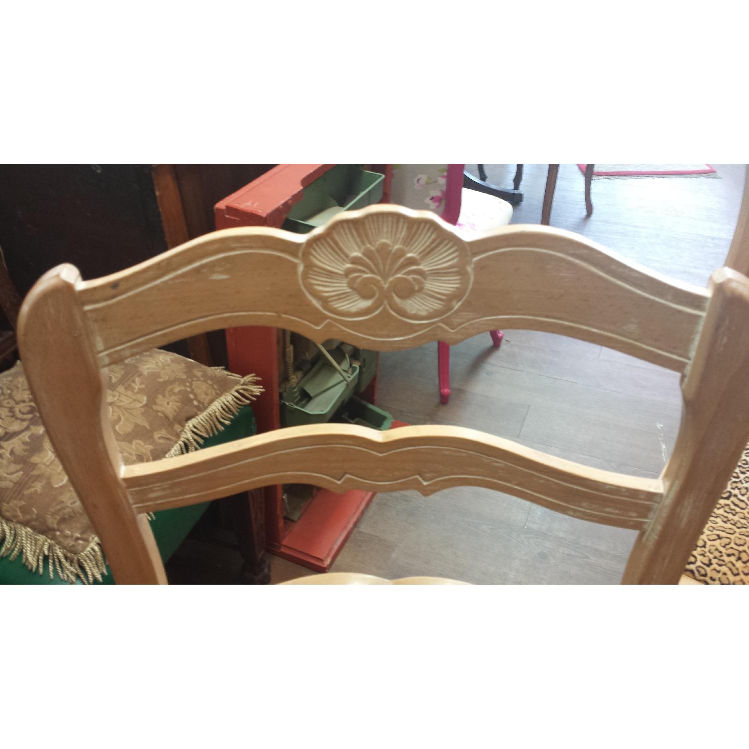 Country-Style White Washed Chairs - Pair - image-5