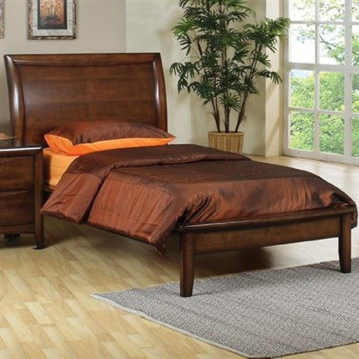 Full Size Sloped Bed Frame AptDeco
