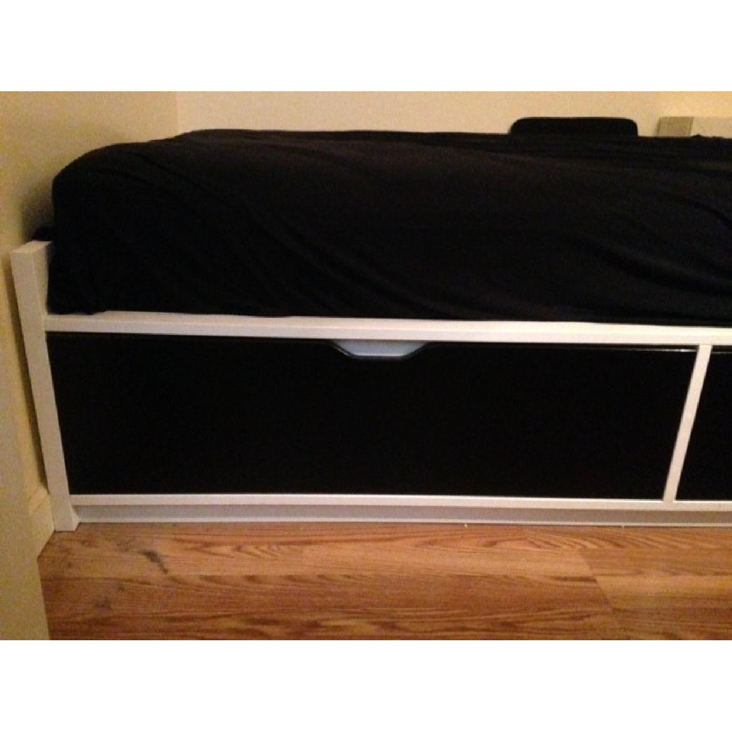 Ikea Flaxa Twin Bed w/ Storage - image-3