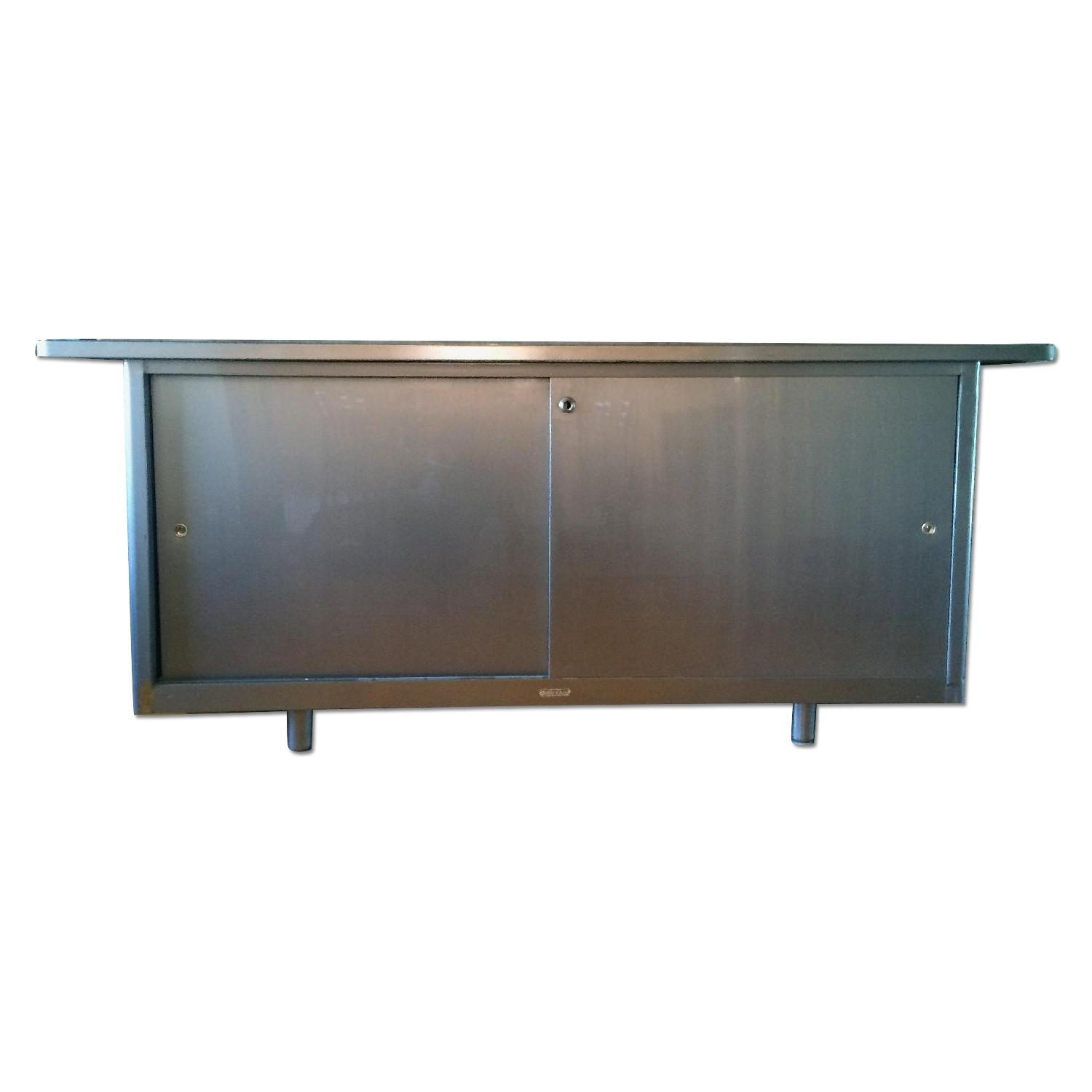 McDowell & Craig Vintage Mid-Century Steel Tanker Credenza - image-0