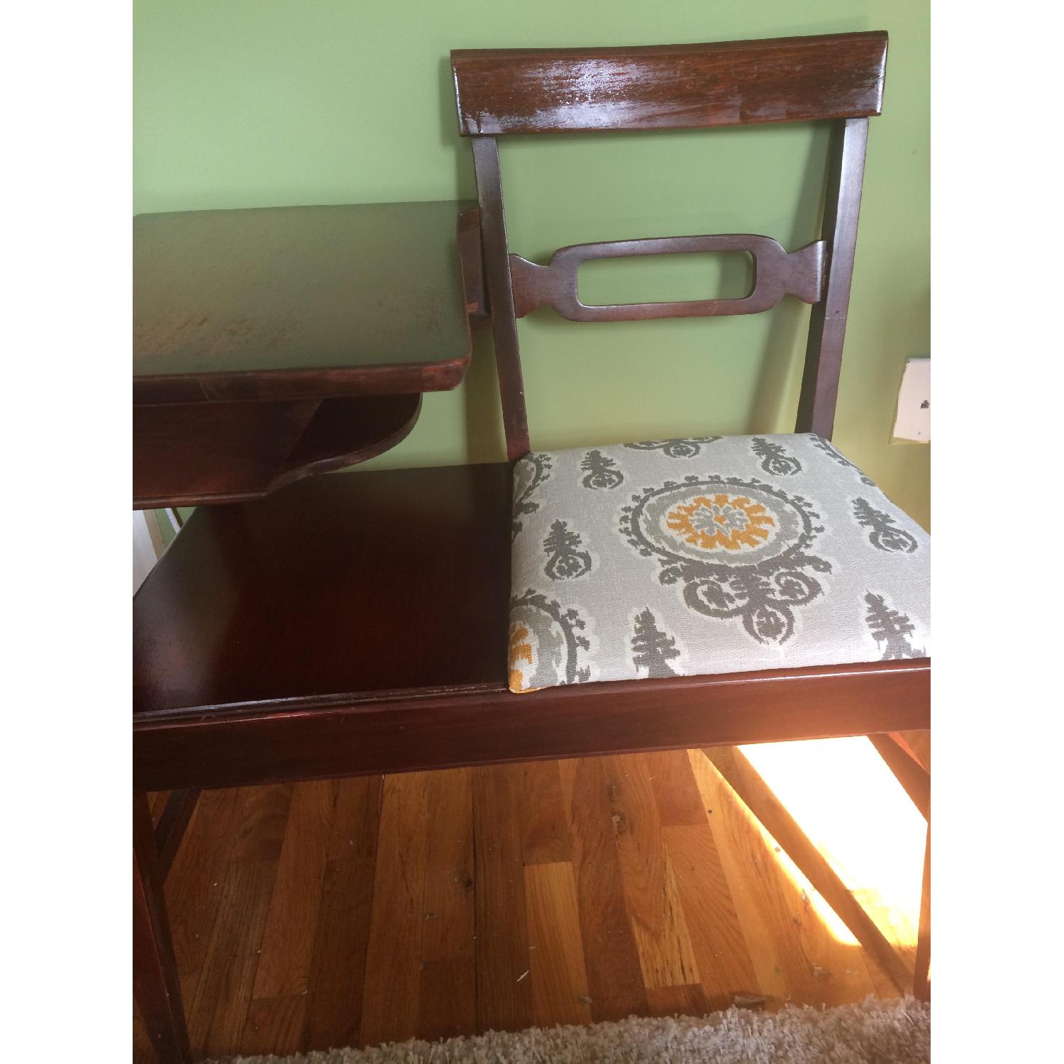 Mid Century Gossip Bench - image-2