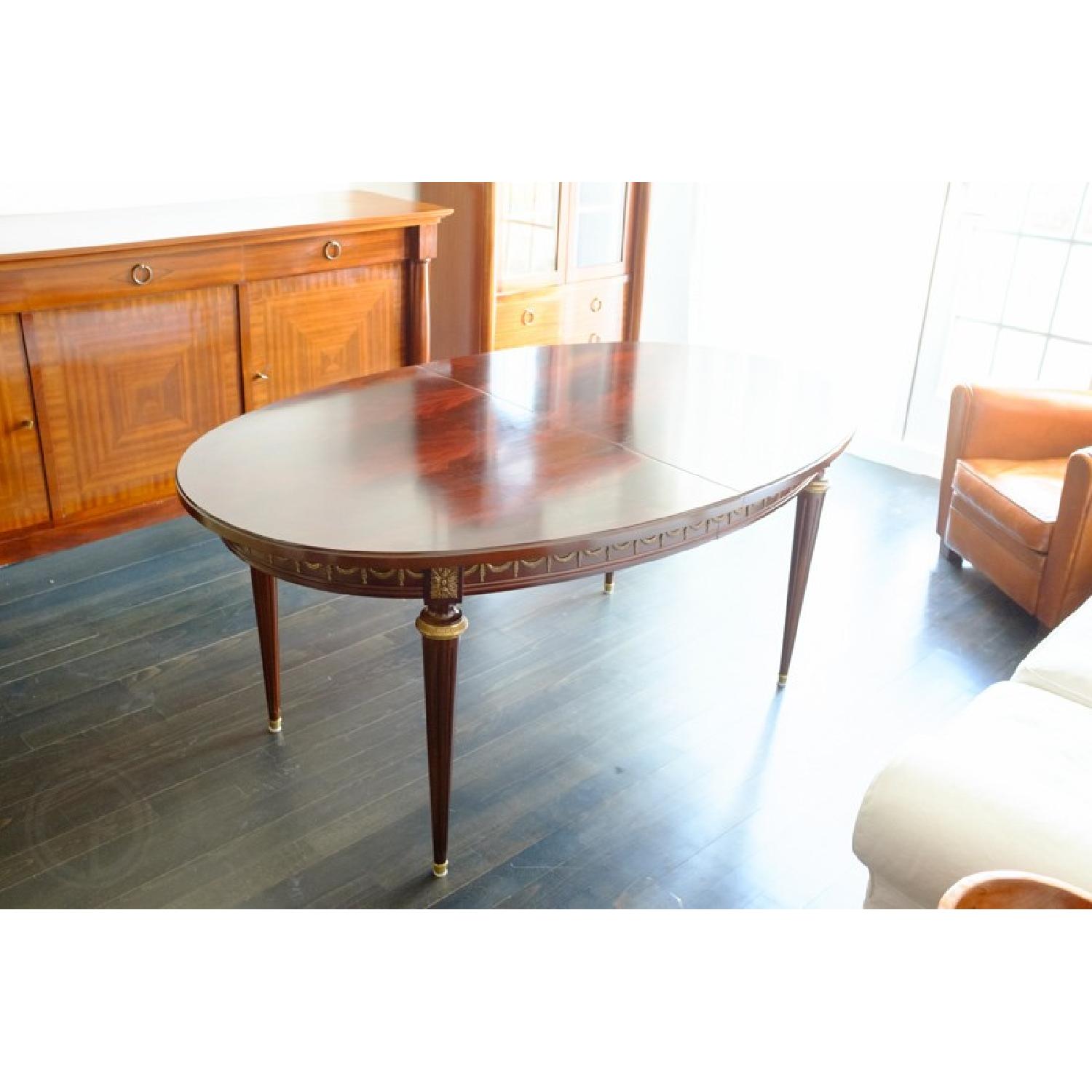 French Louis XVI Style Mahogany Dining Table - image-2