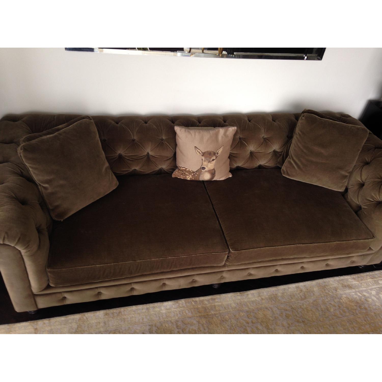 Arhaus  Wessex Tufted Sofa in Green - image-2