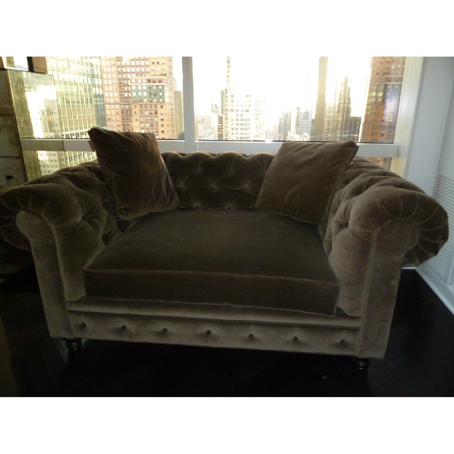 Arhaus  Wessex Tufted Sofa in Green - image-5