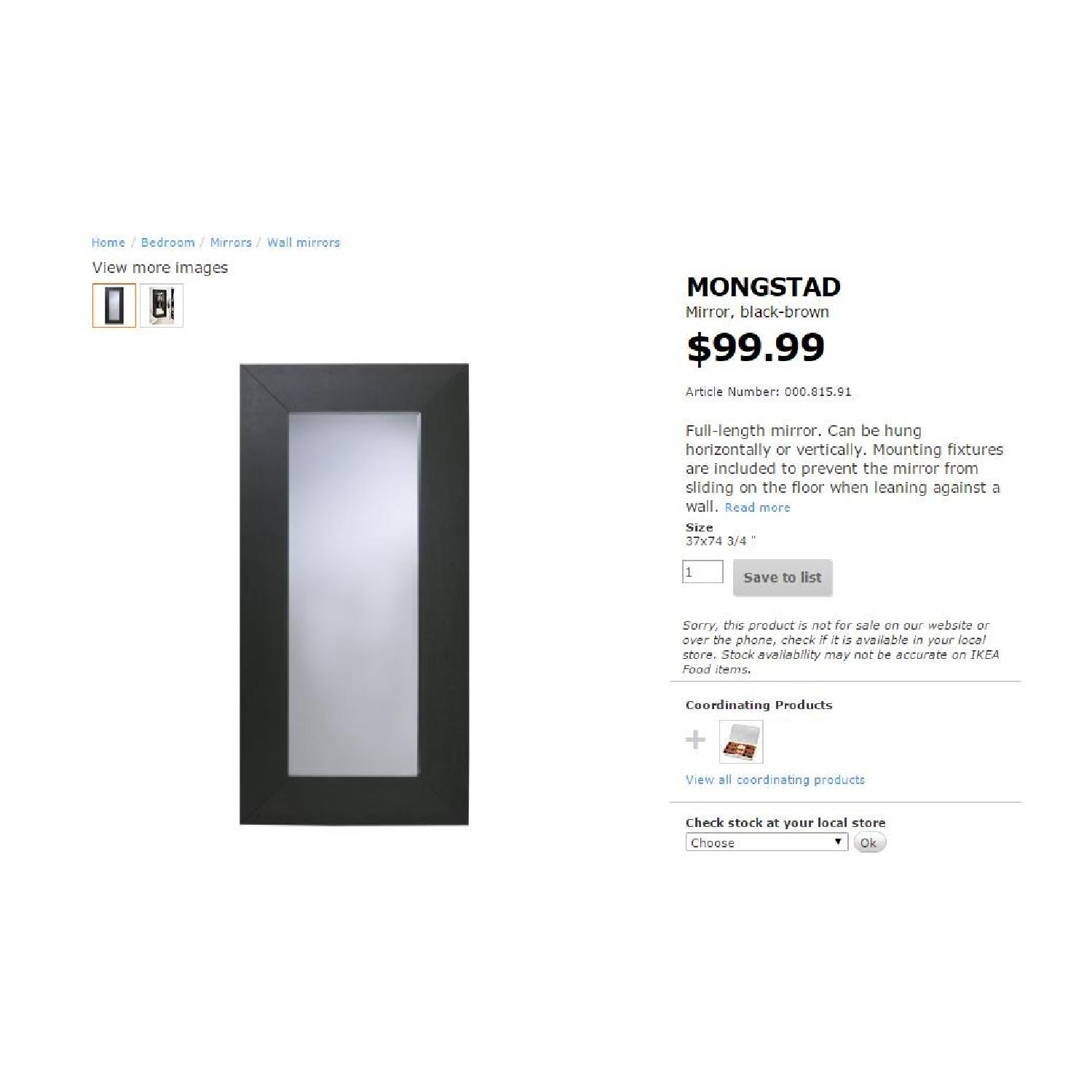 Ikea Orange Mongstad Mirror - AptDeco
