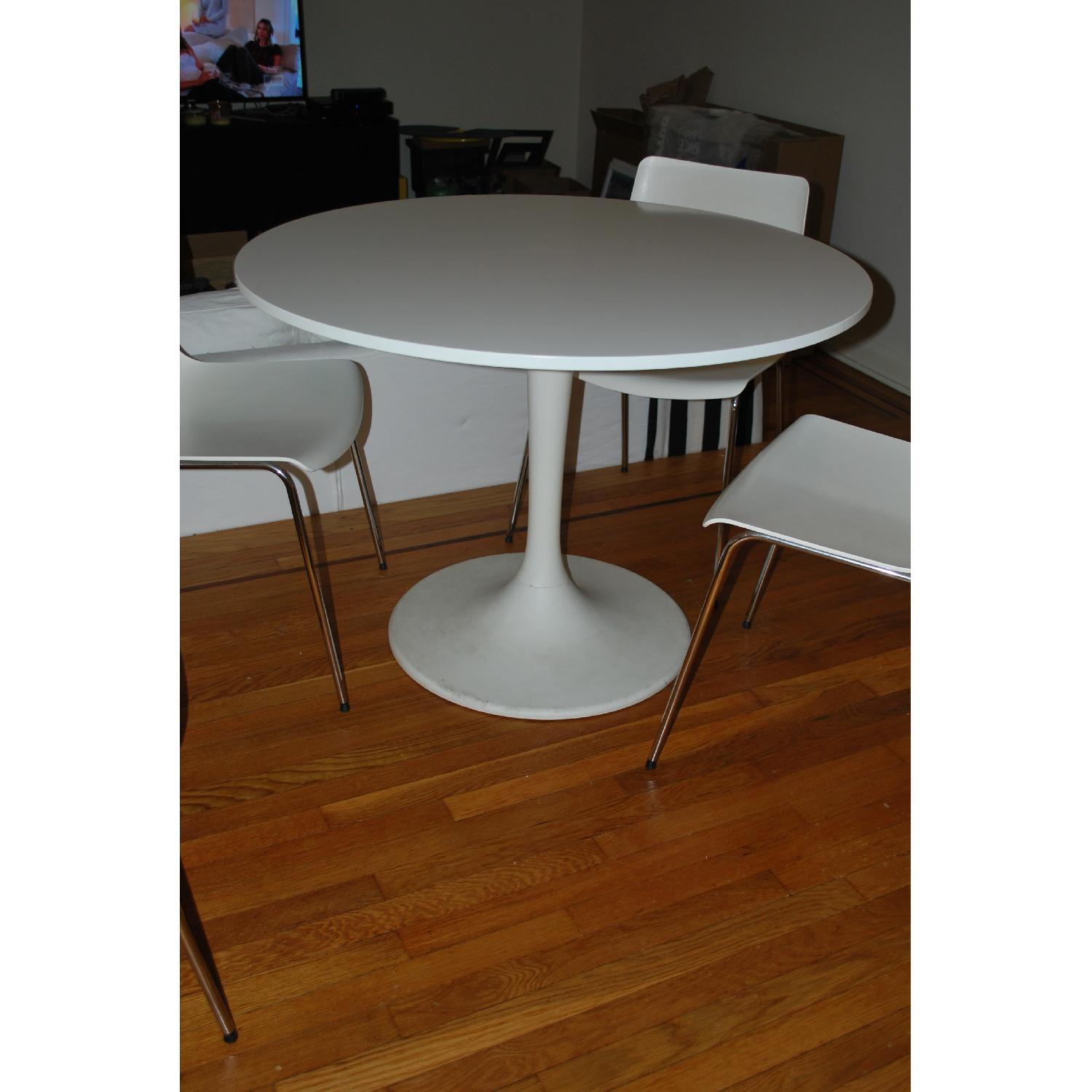 Ikea Docksta White Table AptDeco