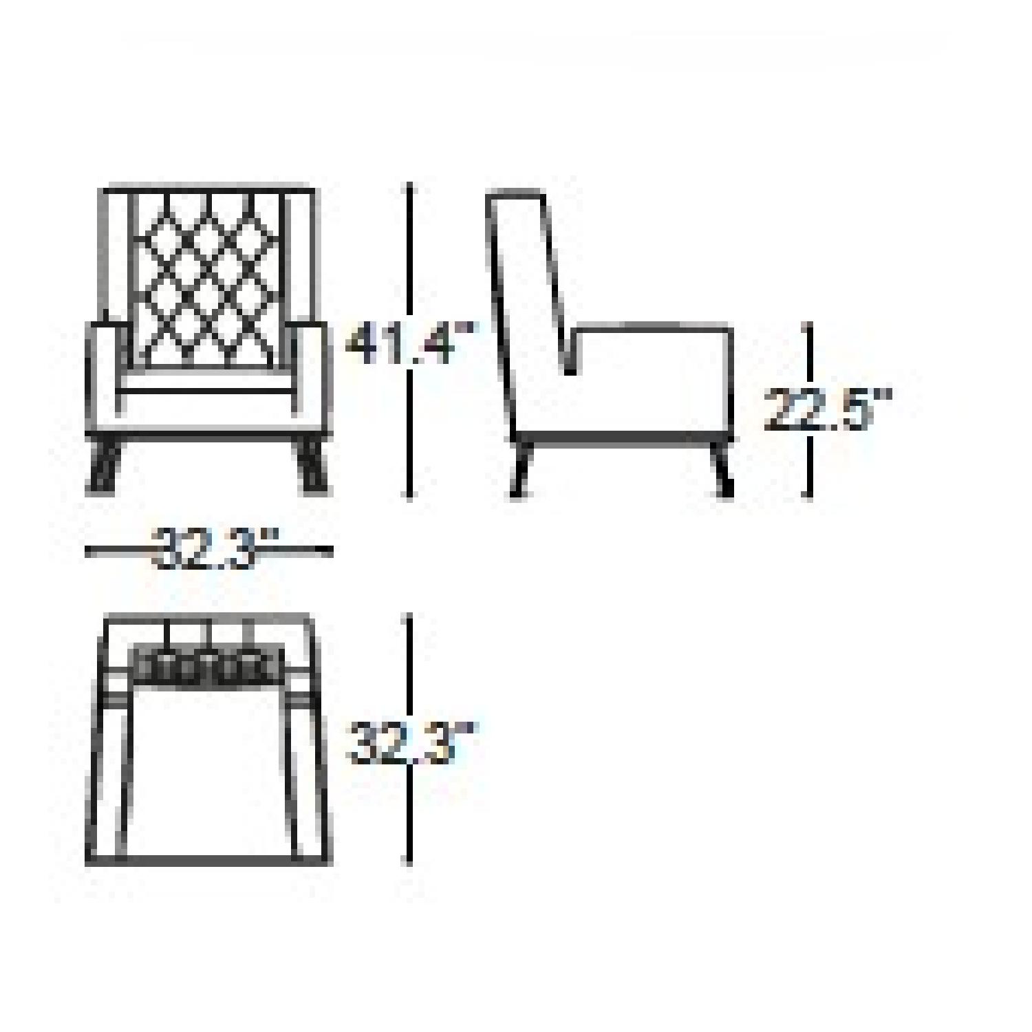 Black Tie Victoria Armchair - image-4